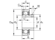 Bearing GAY104-NPP-B-AS2/V INA