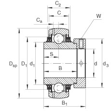 Bearing GE70-KTT-B INA