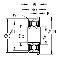 Bearing FRW8-2RS AST