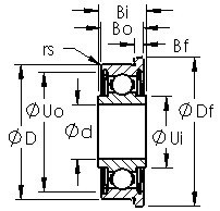 Bearing FRW8ZZ AST