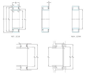 Bearing NUH2248ECMH SKF