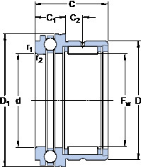 Bearing NKX 10 TN SKF