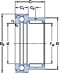 Bearing NKX 25 Z SKF