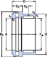 Bearing NKXR 25 SKF