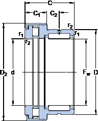 Bearing NKXR 20 Z SKF