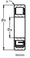 Bearing NU2218 EM AST