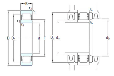 Bearing NU1015M/HC5C3 SKF