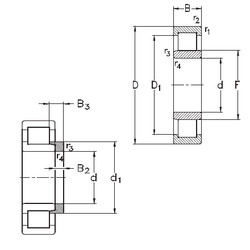 Bearing NU1056-MA6+HJ1056 NKE