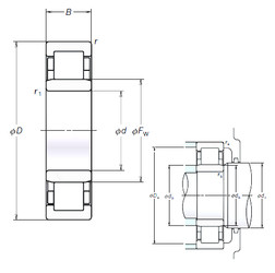 Bearing NU209EM NSK