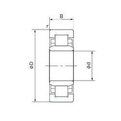 Bearing NU214T NACHI