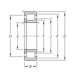 Bearing NUP210E.TVP Timken