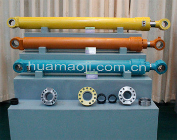 Excavator pc200-6 bucket cylinder assembly