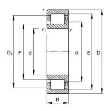 Bearing NJ208-E-TVP2 FAG