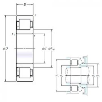 Bearing NJ211EM NSK