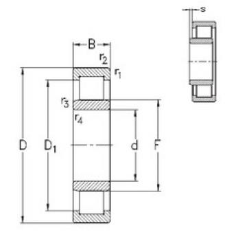 Bearing NU1008-E-MPA NKE