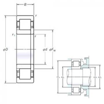 Bearing NUP209EM NSK